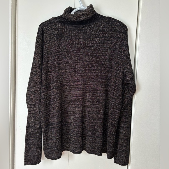 🎉4/30$🎉 Metallic Knit Mock Neck – Size XL - Picture 7 of 7